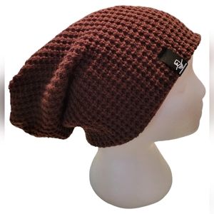 Forbusite Mens Brown Slouchy  Beanie Knit Cap